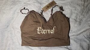 NWT Dolls Kill Widow Eternal Black Crop Tank Size Small